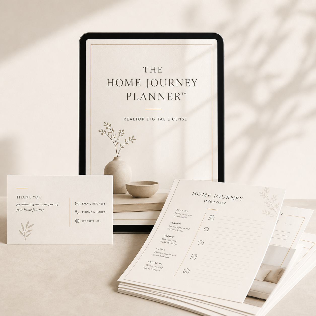 The Home Journey Planner Realtor Digital License premium mockup